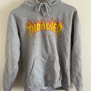 gray thrasher hoodie from zumiez